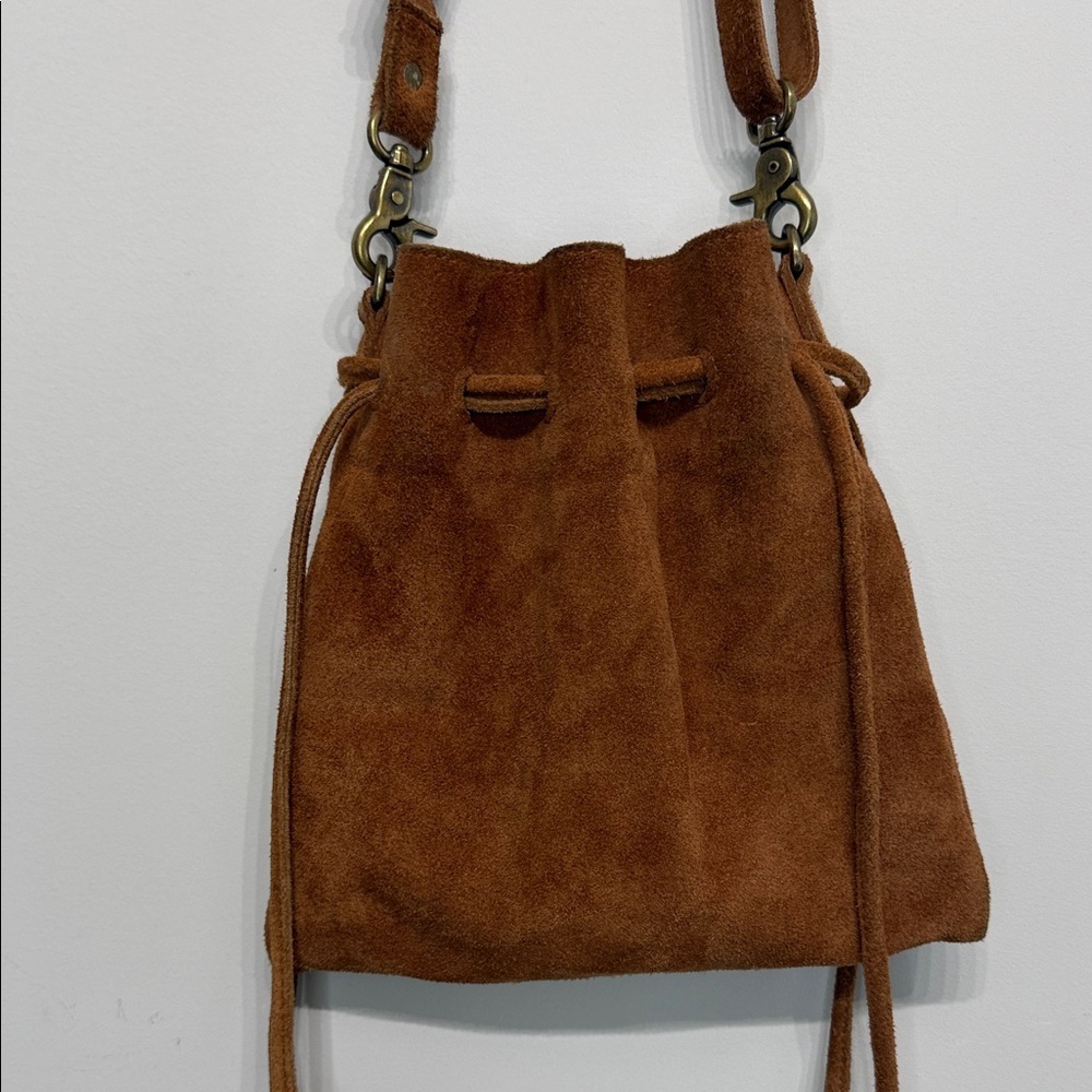 Free People Women’s Billie Suede  Leather Crossbody Purse - Picture 12 of 12